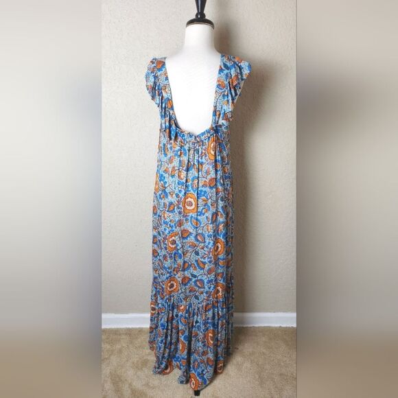 House Of Harlow 1960 Nicole Richie Floral Print Maxi Dress Size M - Picture 4 of 6